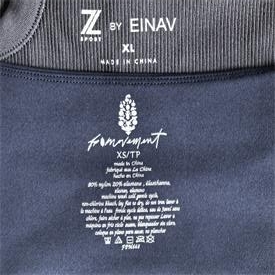 Size markings inside clothing