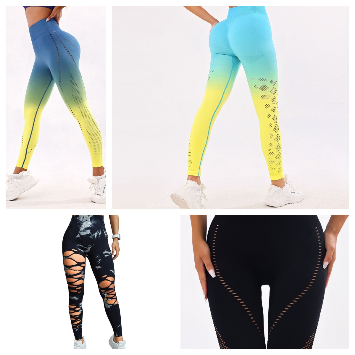 Mesh yoga pants