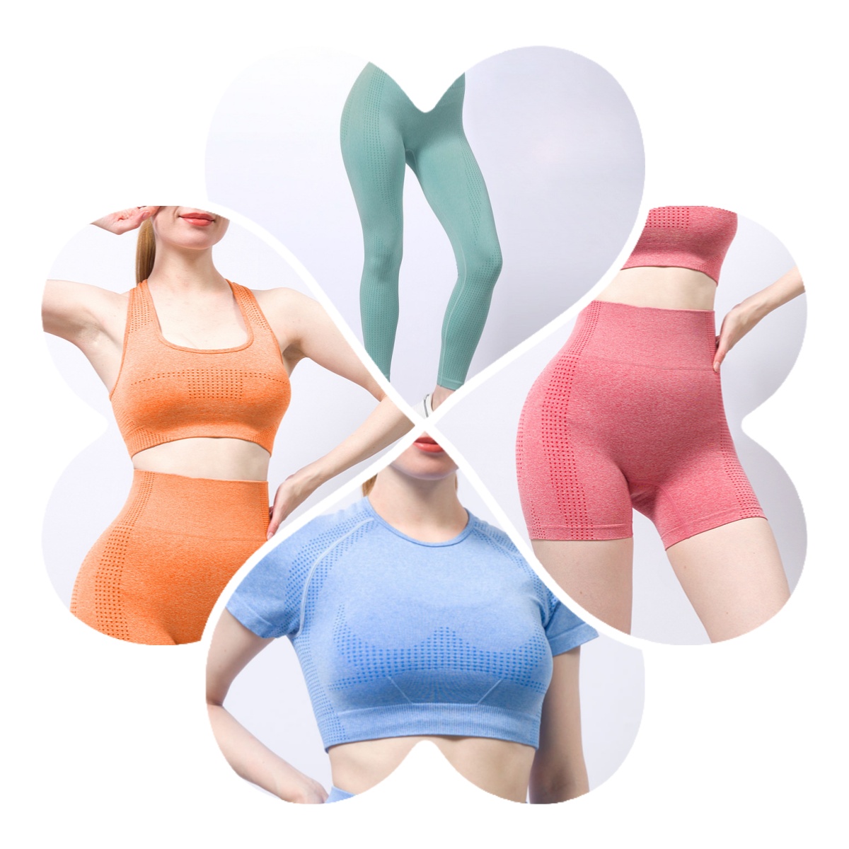 Simple jacquard yoga wear