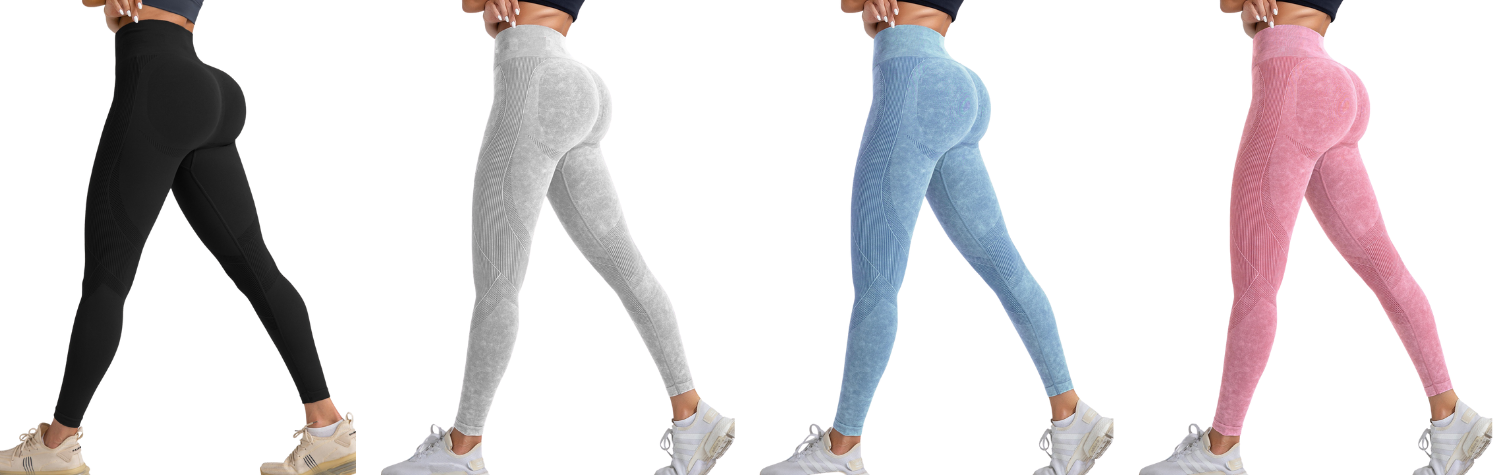 Solid Sports High-Waisted Leggings